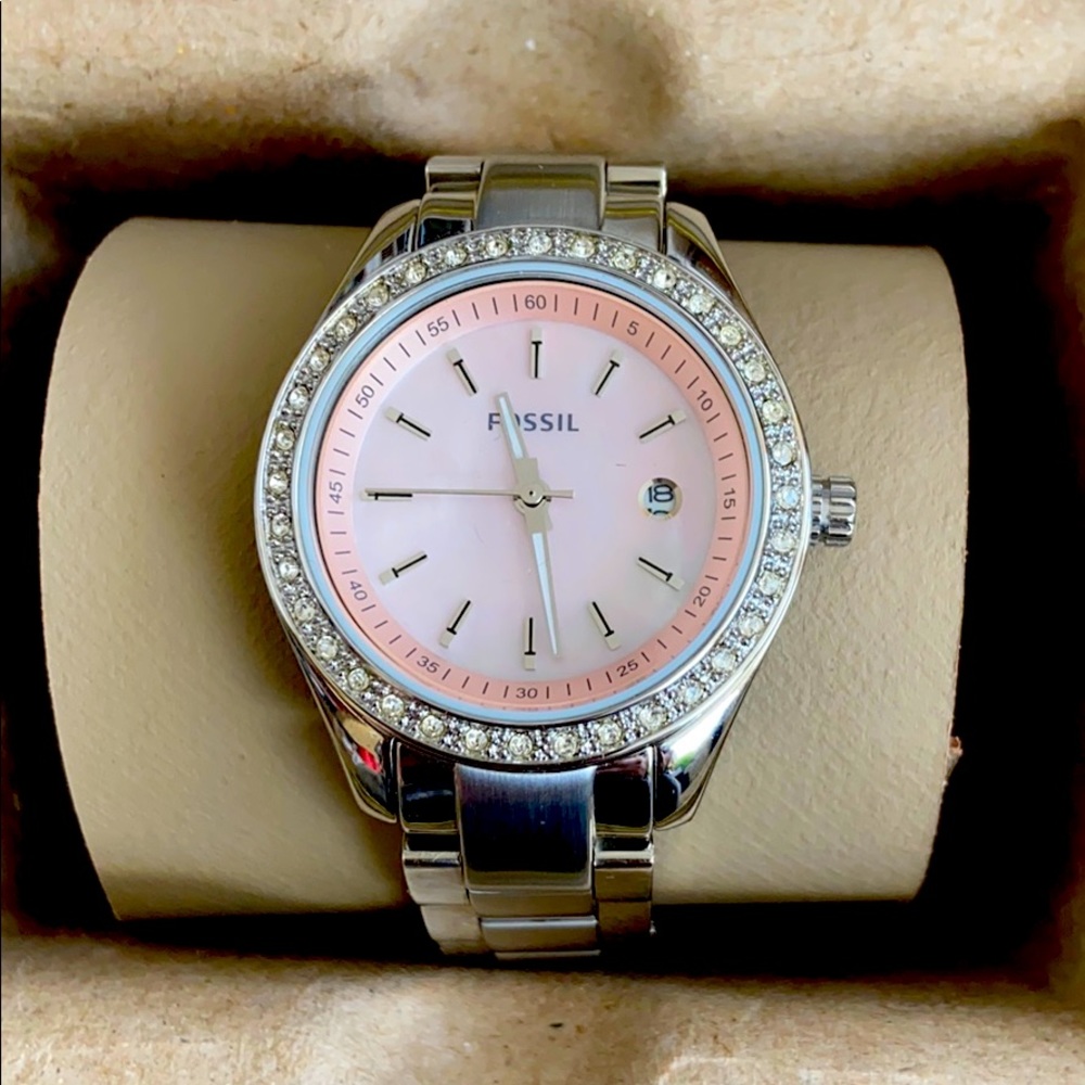 Pink Fossil Watch